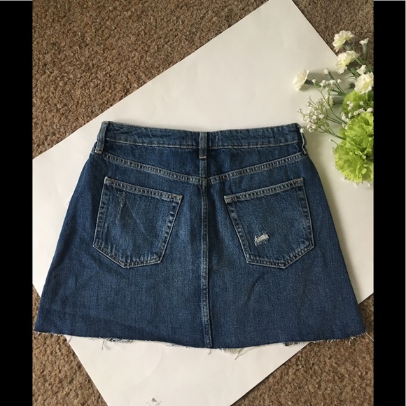 We The Free Women’s Distressed Jean Skirt - Picture 4 of 5